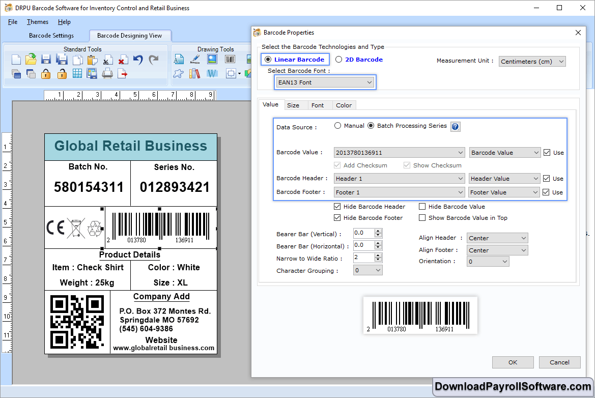 Linear Barcode Linear Barcode