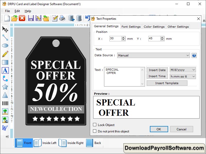 Windows 10 Card and Label Designing Software full