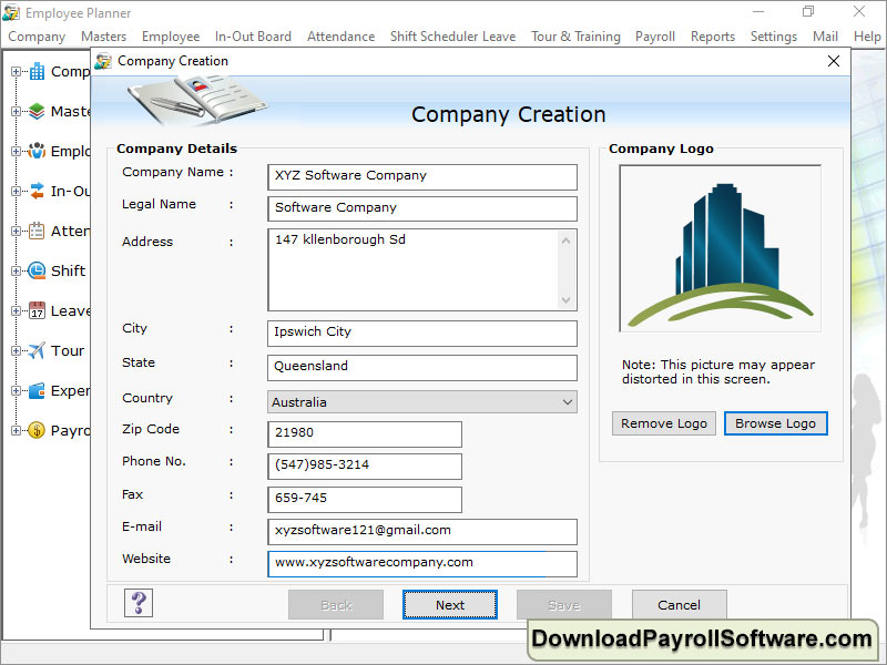 Screenshot of Download Payroll Software