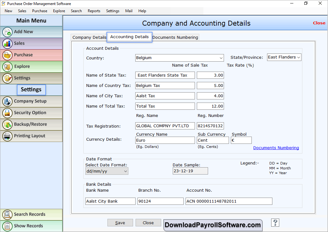 Accounting Details